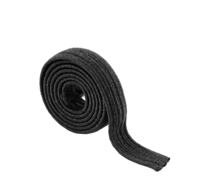Резинка трикотажная 10мм, черная, 100м. Резинка