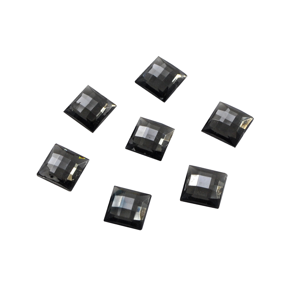 Стразы Д на клей, квадрат 10*10мм темн-серый 20, 1тыс.шт. Стразы на клей