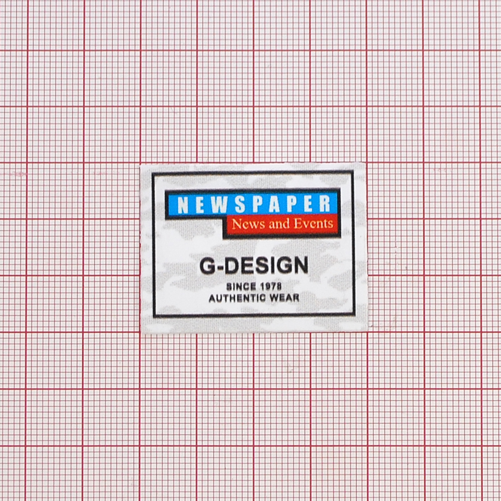 Лейба клеенка NEWSPAPER, 3*4см, белый, черный, синий, красный, шт. Лейба Клеенка