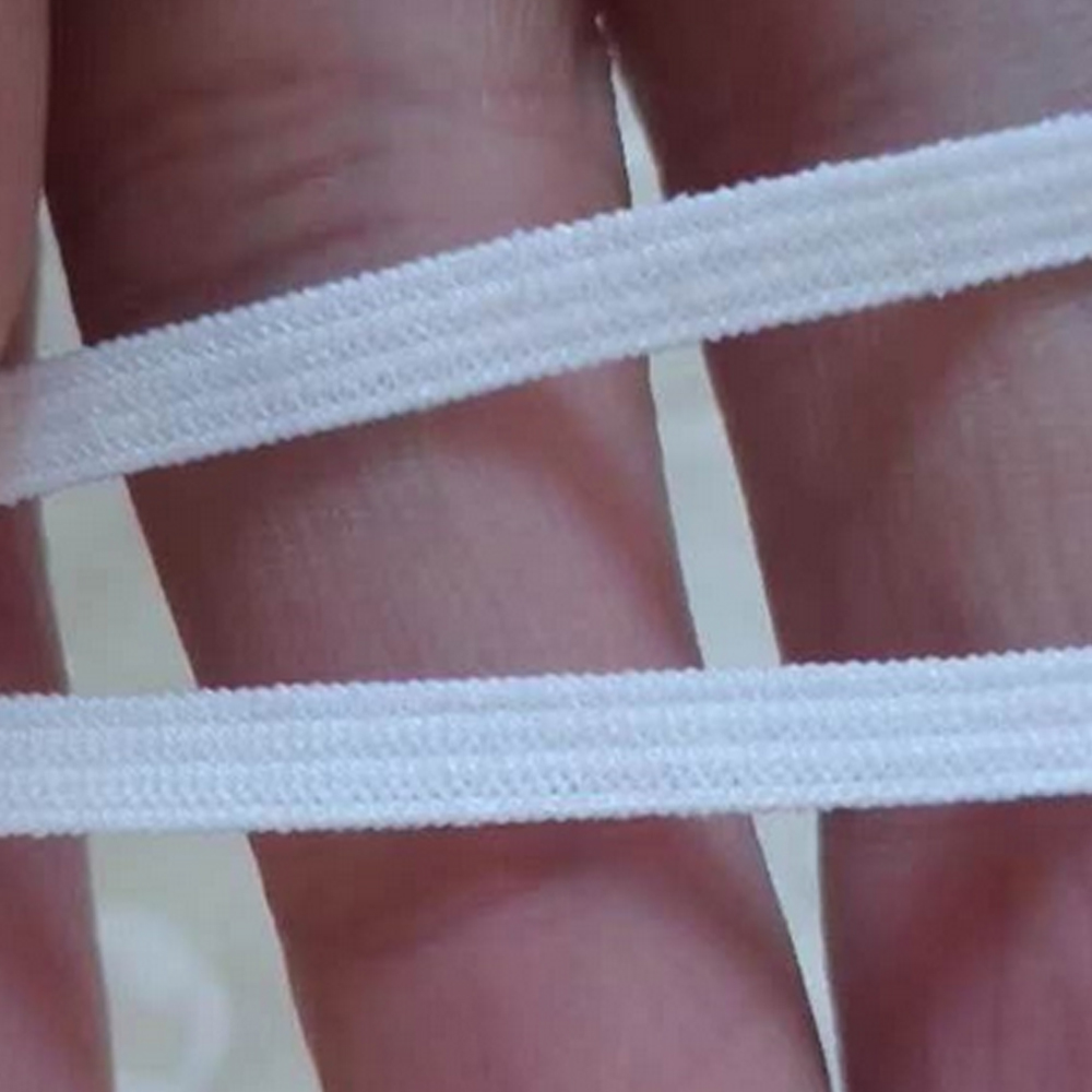 Резинка бельевая 4мм, капрон, белый /Китай/, 100м. Резинка