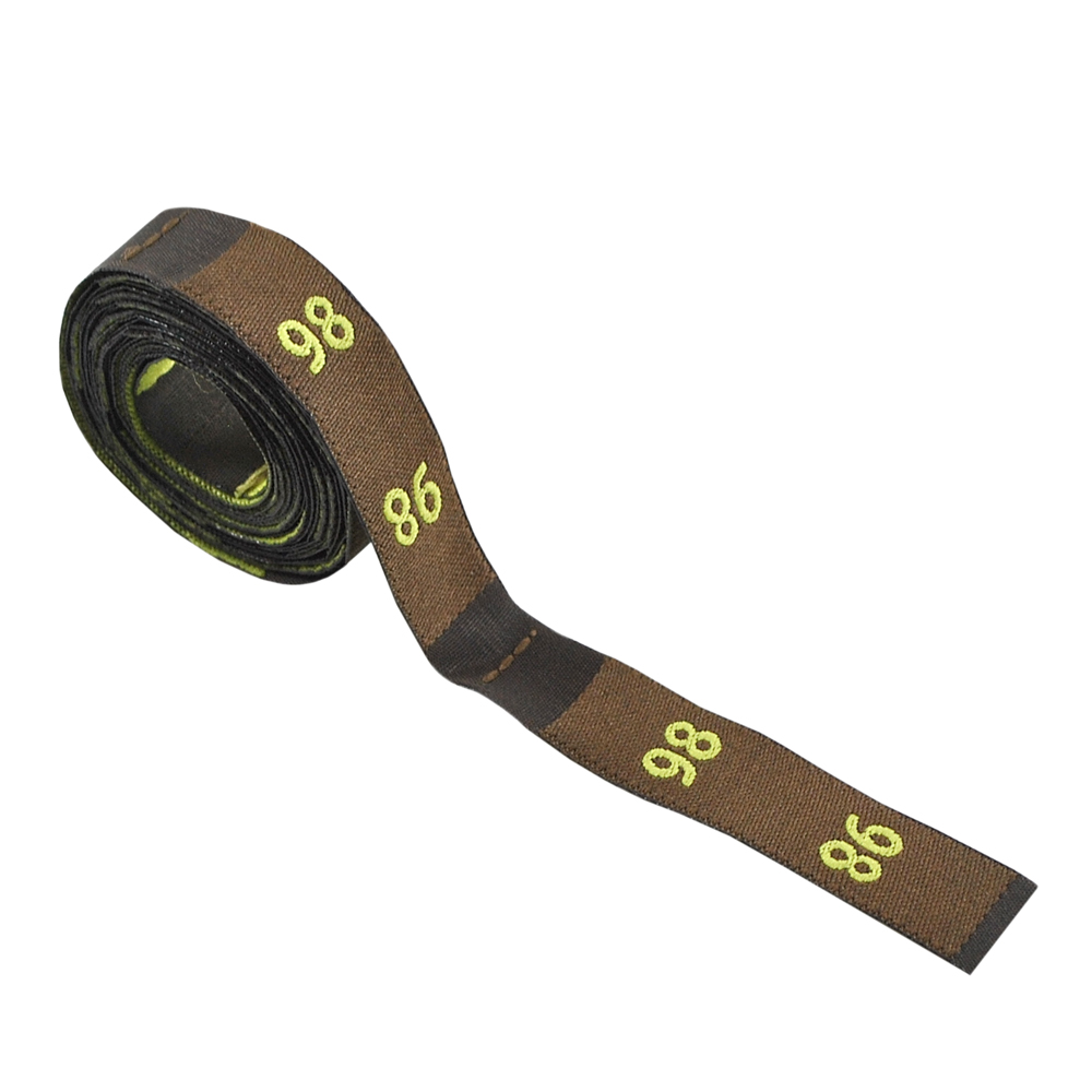 Размерник выш. 86, 12см коричневый, зелен. 100м. Размерник вышитый