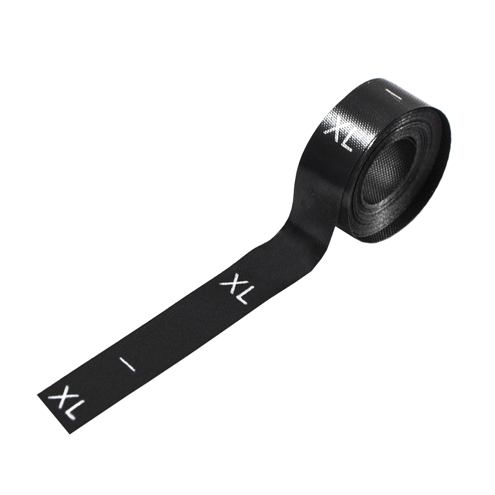 Размерник нейлон черный   XL /1250шт/, 50м. Размерник накатанный нейлон