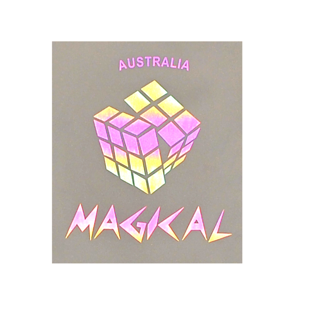Термоаппликация светоотражающая MAGICAL, 21,5*24см, голограмма розовый, зеленый, желтый, шт.. Термопереводки Голограмма Светоотражалка Глиттер