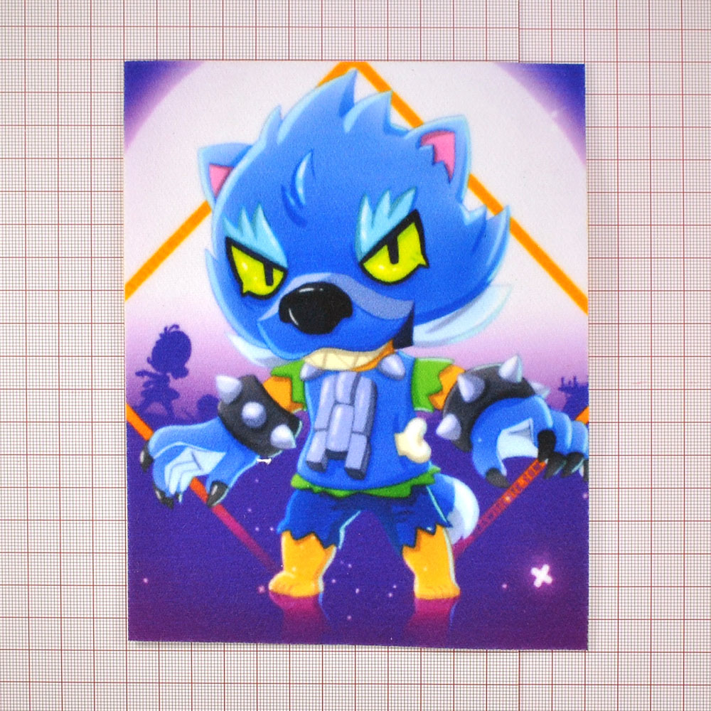 Нашивка, Brawl Stars (волк), 14,5*17,5см, кашемир, сублимация, лазер, шт. Нашивка