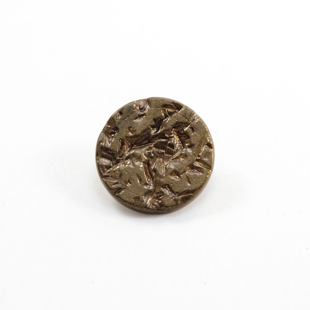Пуговица TR-96-40 ant 24мм. Пуговица металлизированная