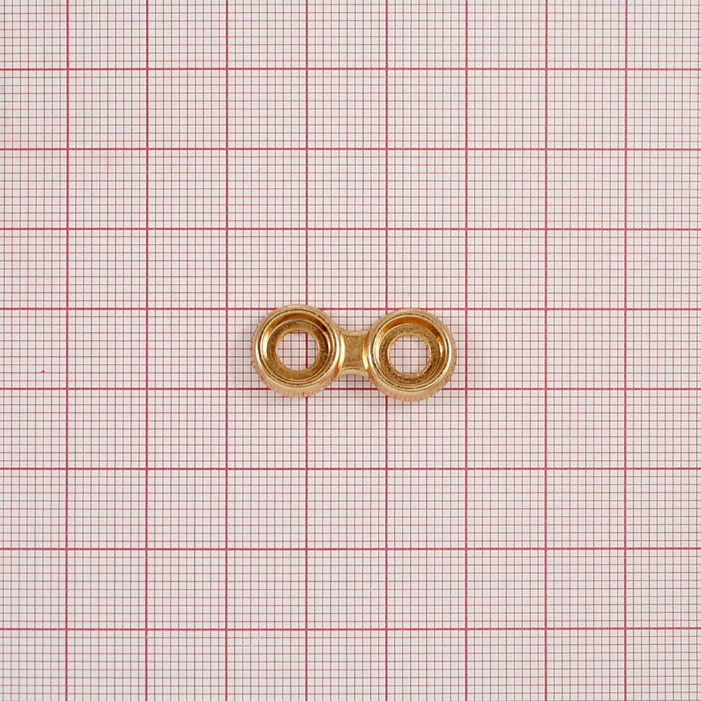 Петля обувная металл, 25,6*11,6*3мм, gold, шт. Петля обувная