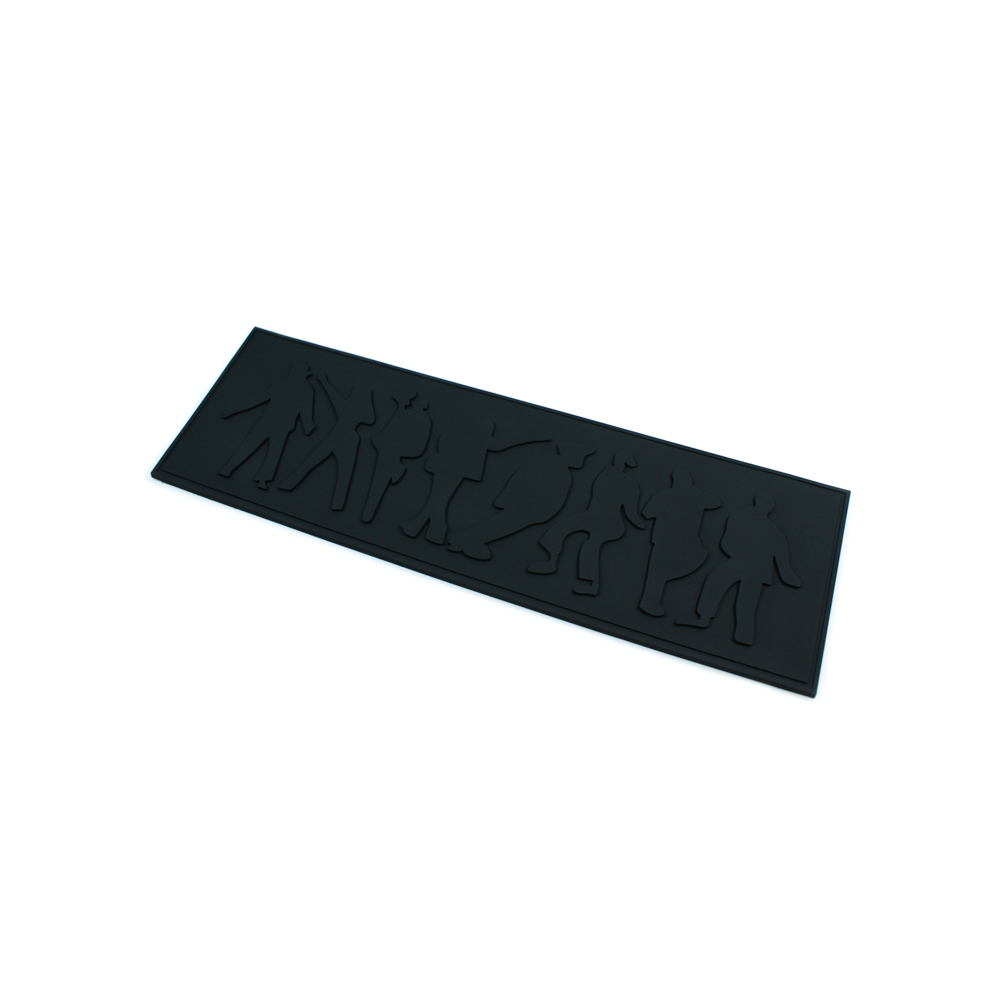 Лейба резиновая Силуэты 22,8*7,5см черный. Лейба Резина