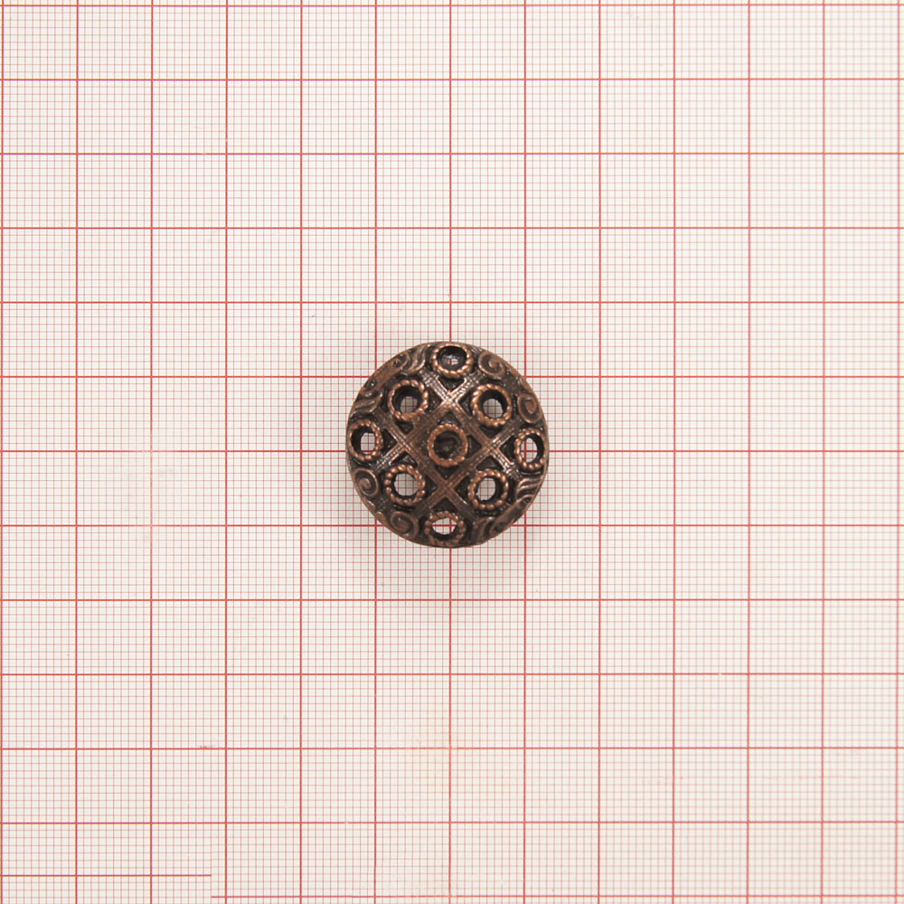 Пуговица AD-36-44 medn 25мм. Пуговица металлическая