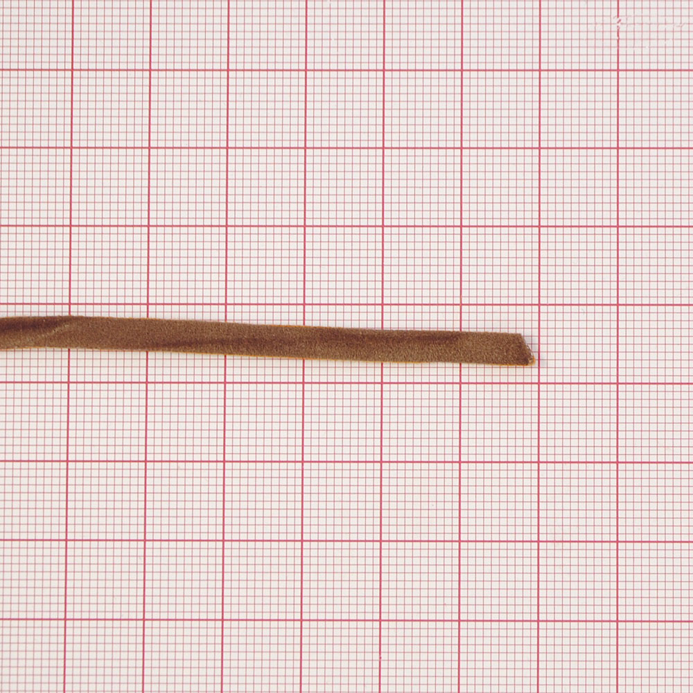 Тесьма нубук № 5/6, бежевая. Тесьма Нубук