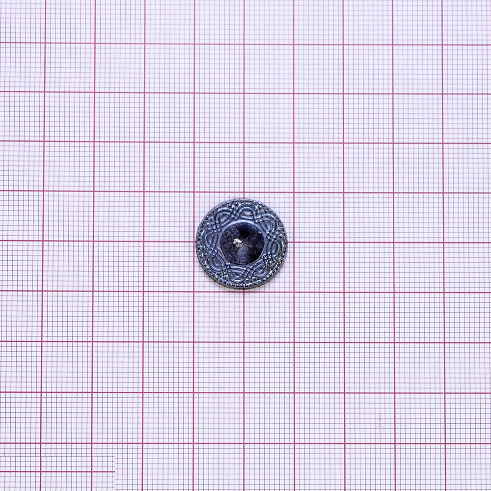 Пуговица TR №260 BN 17мм. Пуговица металлизированная
