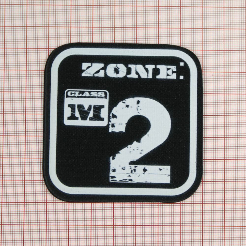 Лейба клеенка блестящая ZONE: M2 6,5*6,5см черно-белая, шт.. Лейба Клеенка