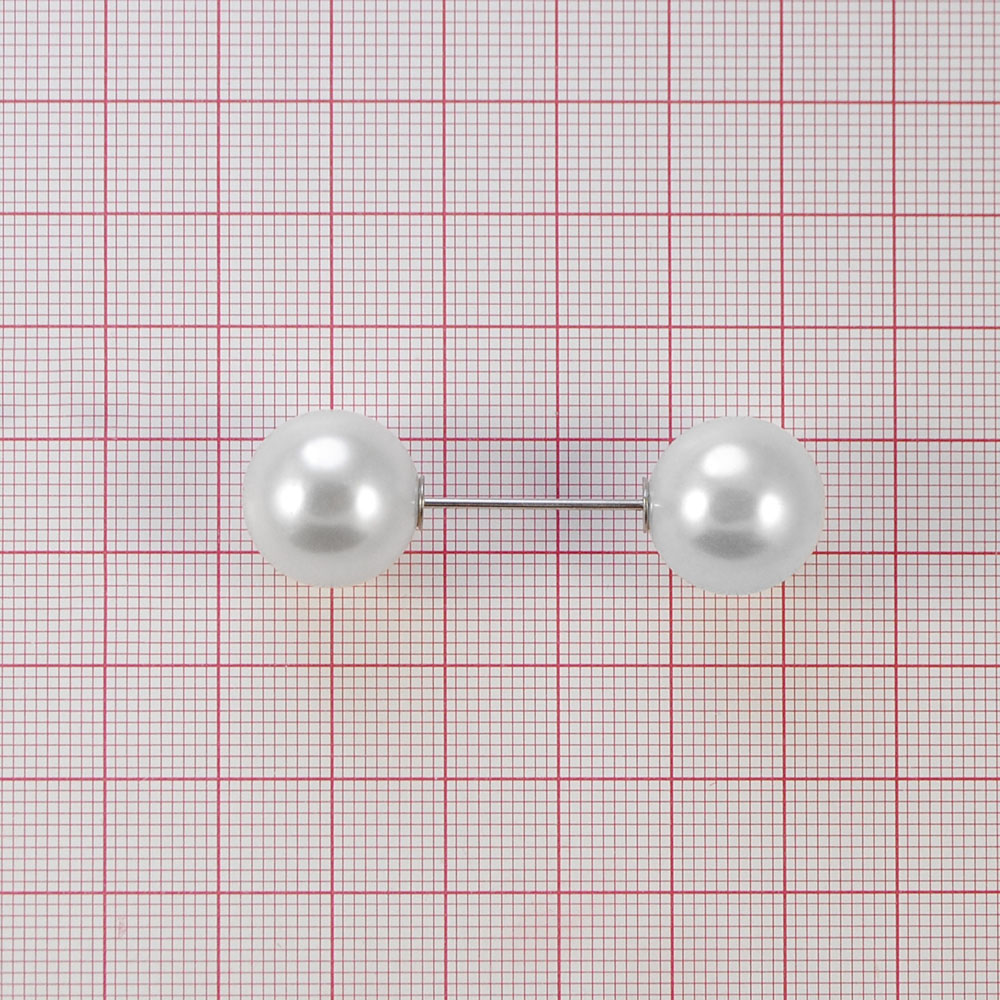 Булавка 2 шара 5см, D 1,6см жемчуг, шт. Булавки