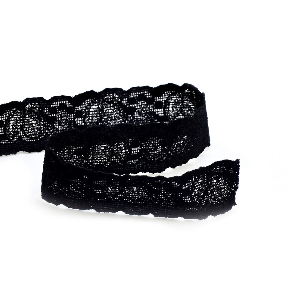 Кружево черное 2 см. Кружево