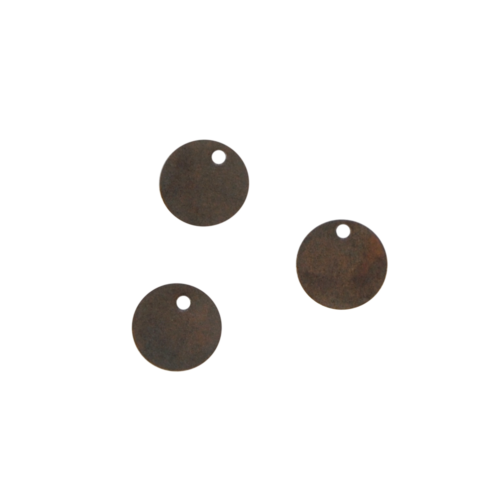 Украшение металл пайетки 1см /антик/ краевое отверстие. Украшения Металл