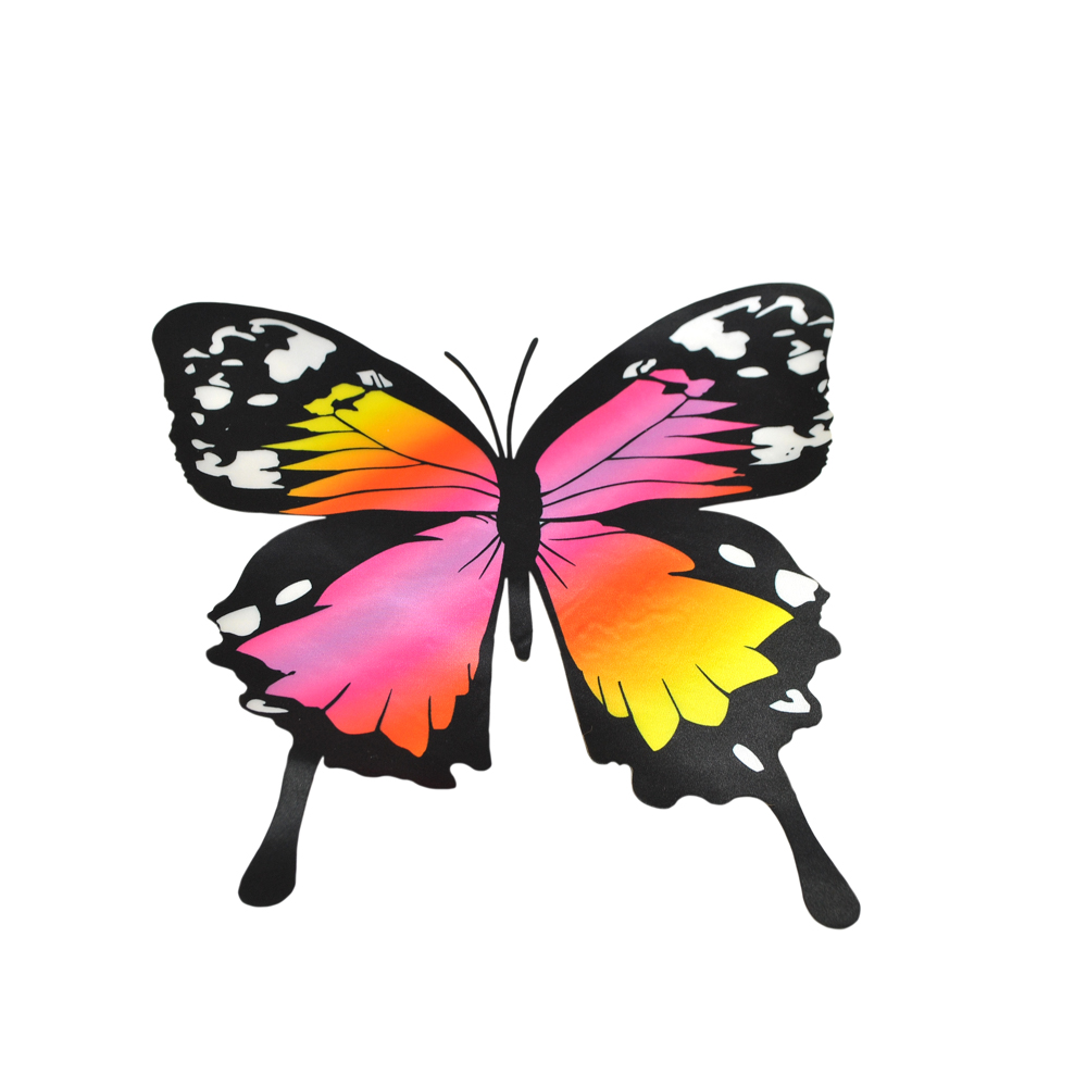 Аппликация клеевая тканевая Бабочка №4-1 24,9*26,0см атлас , шт. Аппликация клеевая