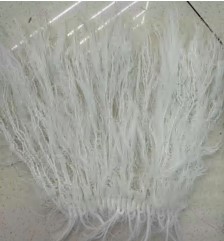 Бахрома под перья, белый, ярд. Перья