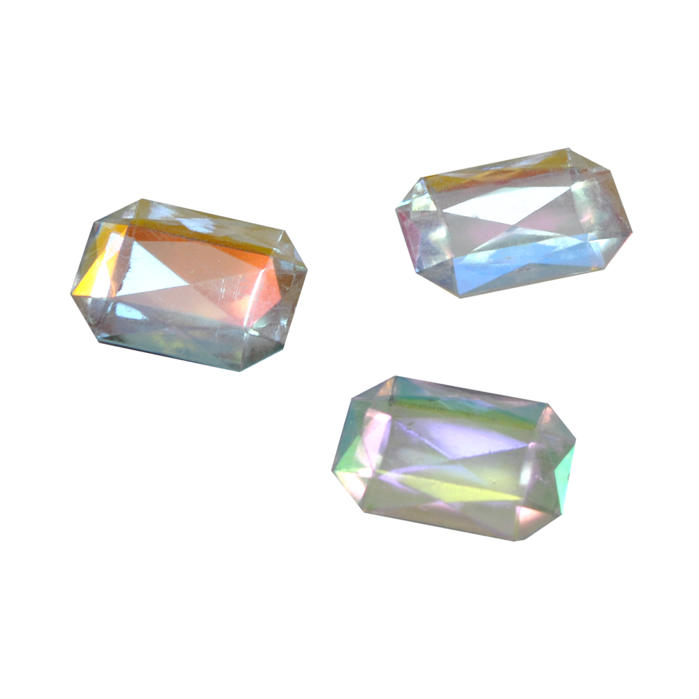 Стразы стеклянные на клей многранник плоский округлый низ (20*28мм) хамелеон, 1тыс.шт. Стразы на клей