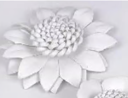 Шеврон кожзам пришивной Подсолнух, 6,5*6,5см, белый, шт. Нашивка Кожзам