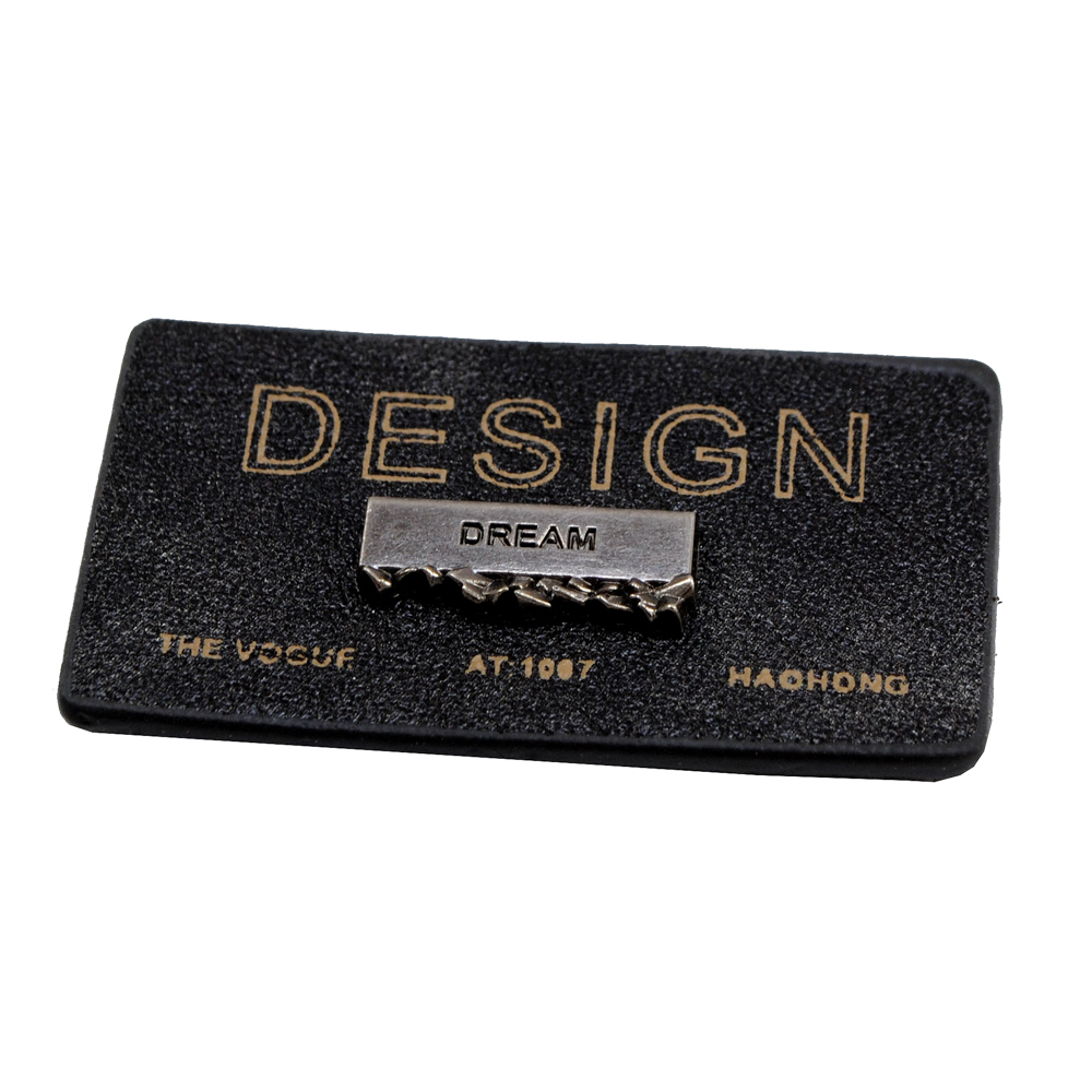 Лейба кожзам и металл Design, 4,6*2,6см, черный, шт. Лейба Кожзам