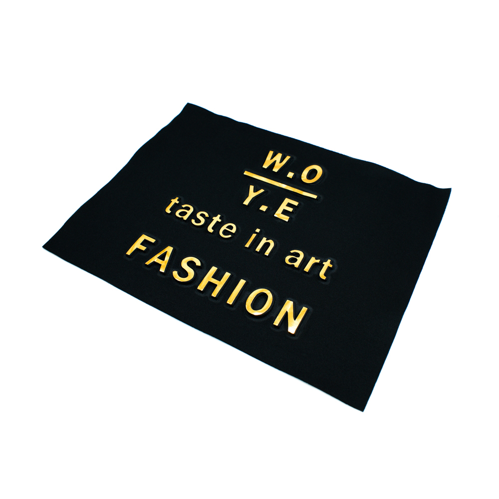 Аппликация пришивная конгрев W.O. Y.E. Fashion 24*21,5см черный, золотая фольга, шт. Аппликации Пришивные Рельефные