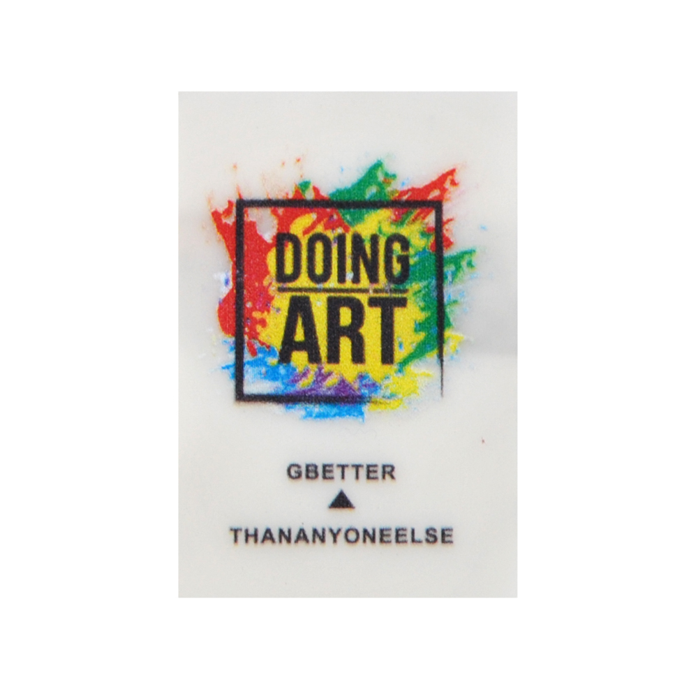 Лейба клеенка Doing Art, 3*4.5см, черный, желтый, красный, зеленый, синий, шт. Лейба Клеенка