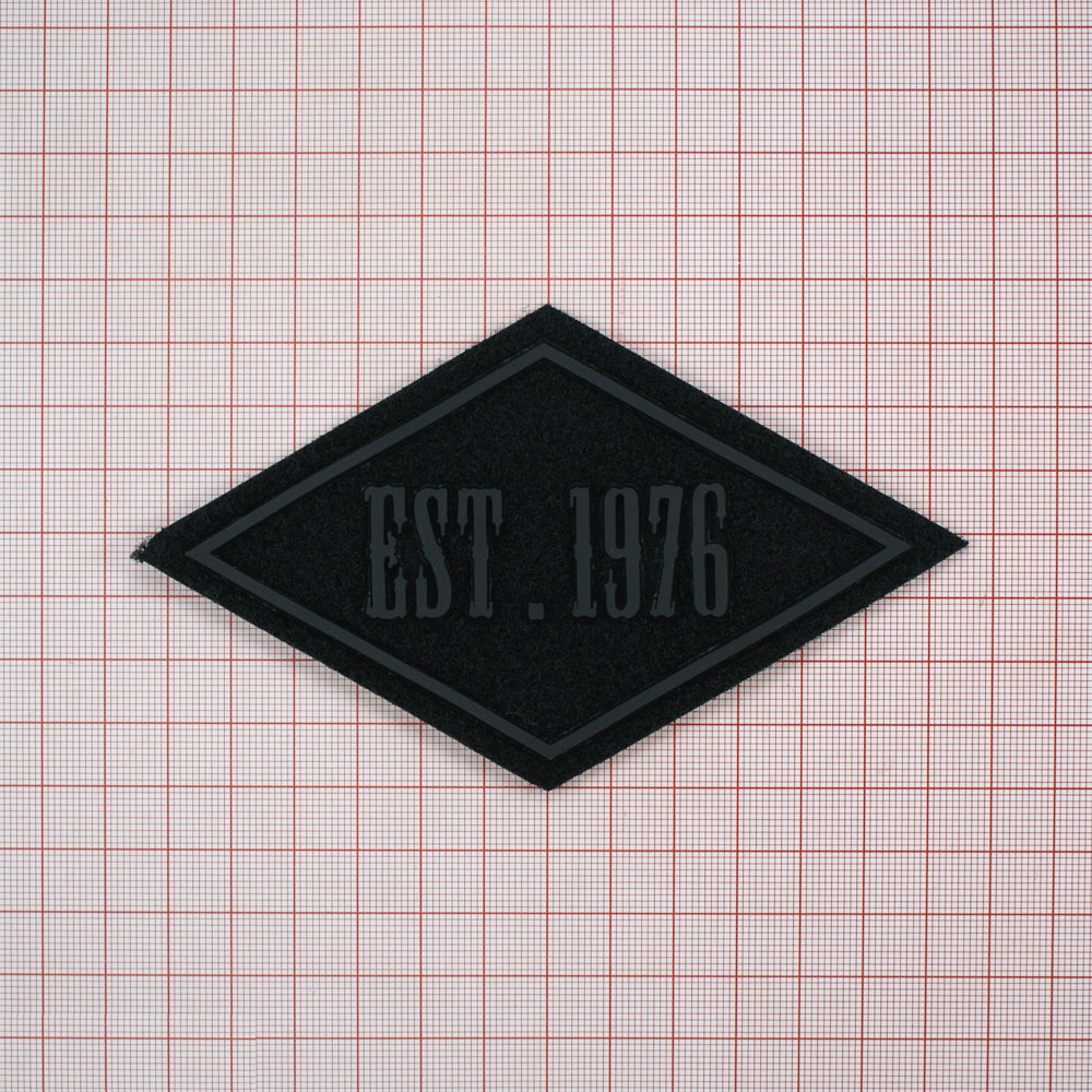 Лейба войлок, резина EST.1976 7.5*13см черный. Лейба Войлок, Ворс