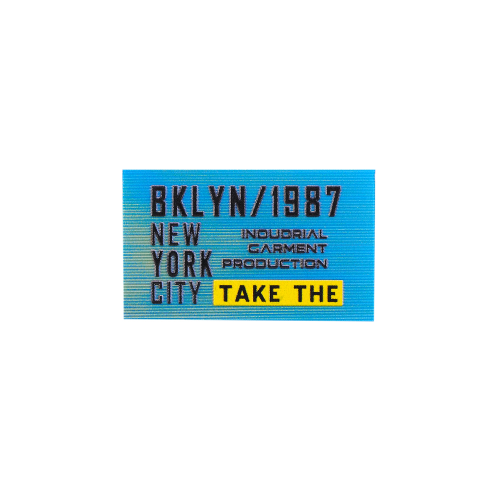 Лейба резиновая BKLYN 1987, 3*5см, зеленый, черный, желтый, шт. Лейба Резина