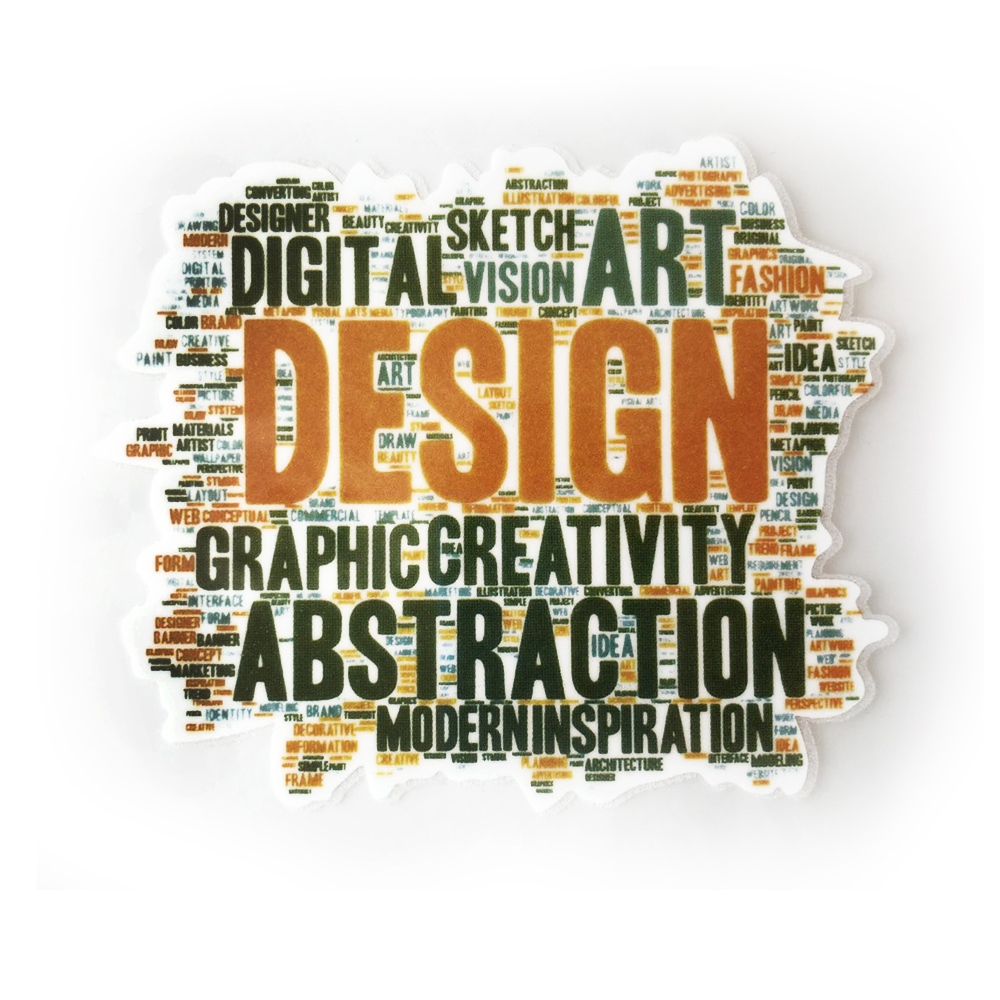 Термоаппликация №01-4 Digital DESIGN 8*10см, хаки, оранж, белая шт. Термопереводки Надписи