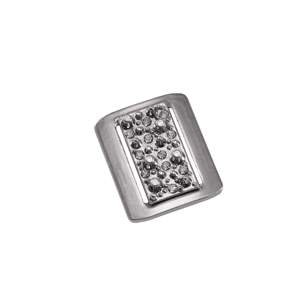 Краб металл Кратеры 20567 21*27мм NIKEL, шт. Крабы Металл Геометрия Декор