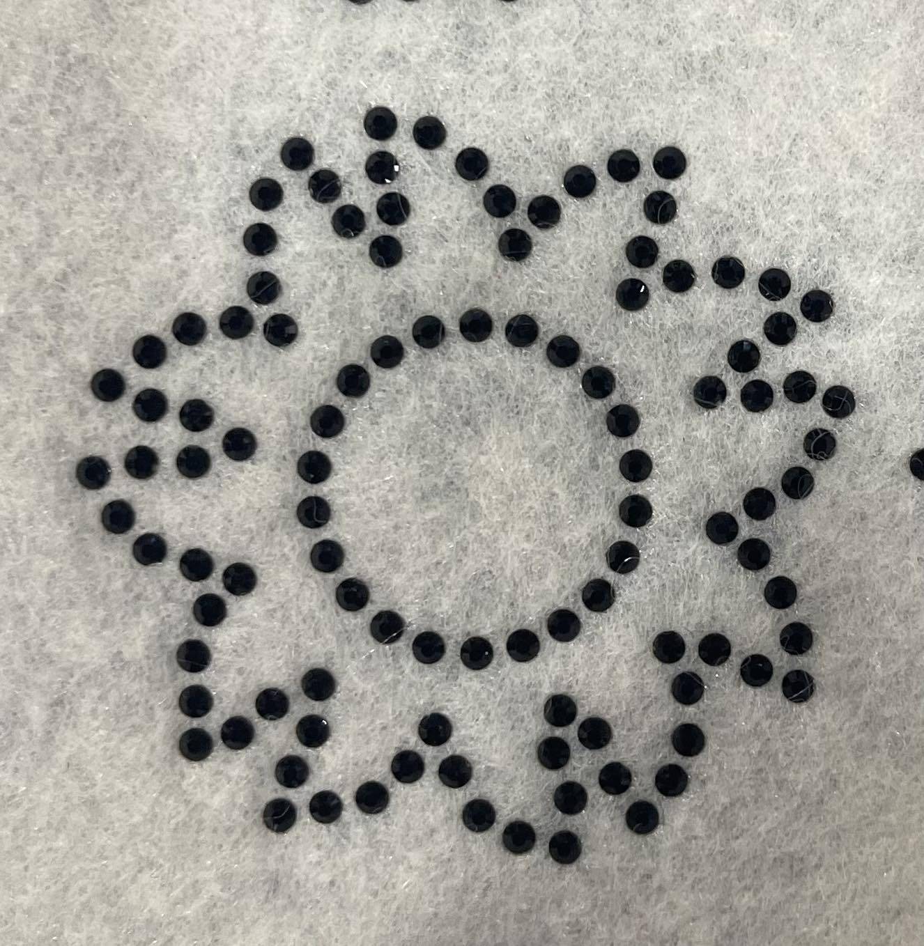 Аппликация из страз Солнце, 4*4см, ss6 хамелеон 62611, шт. Аппликация клеевая