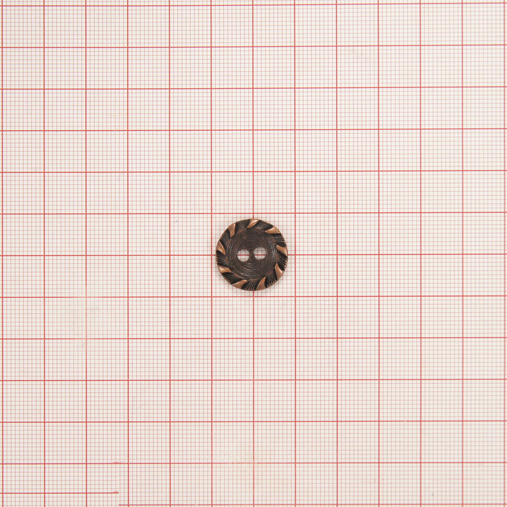 Пуговица AD-59-28 medn 12мм. Пуговица металлическая