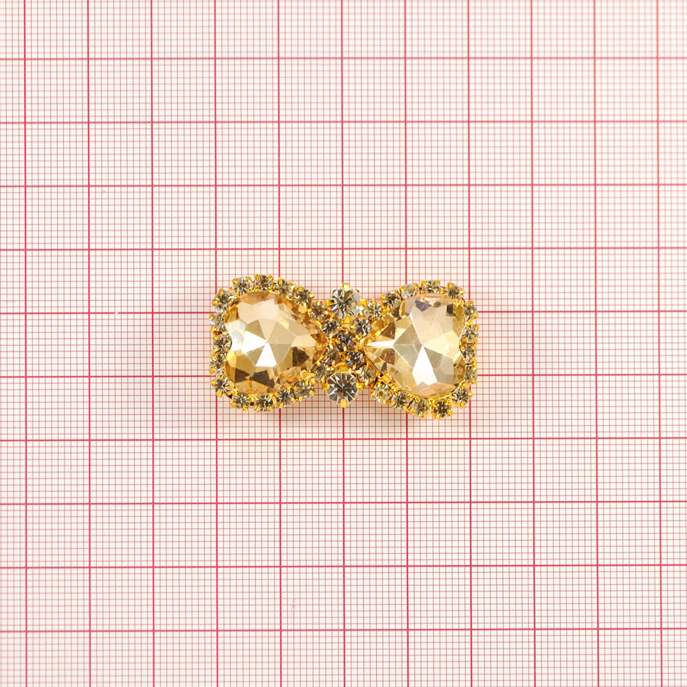 Краб металл61795 /краб/ 4см GOLD, коричн. камни. Крабы Металл Геометрия Декор