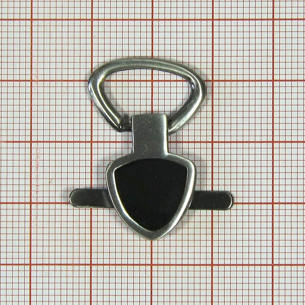 Краб металлический Совок BLACK NIKEL, черная эмаль. Крабы Металл Геометрия