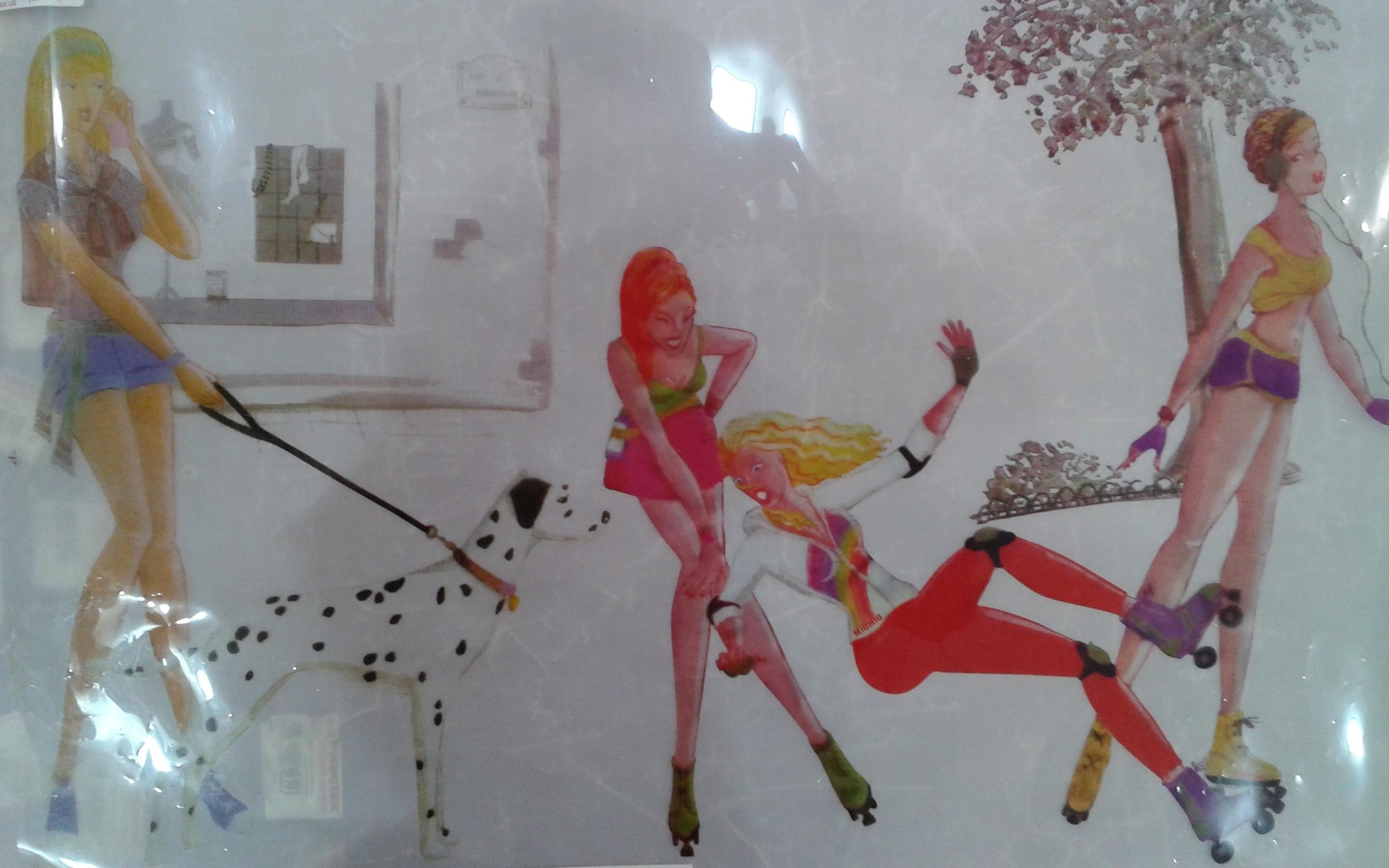 Термоаппликация Девочки с далматинцем, GR-7345 P11, шт. Термопереводки Ассорти