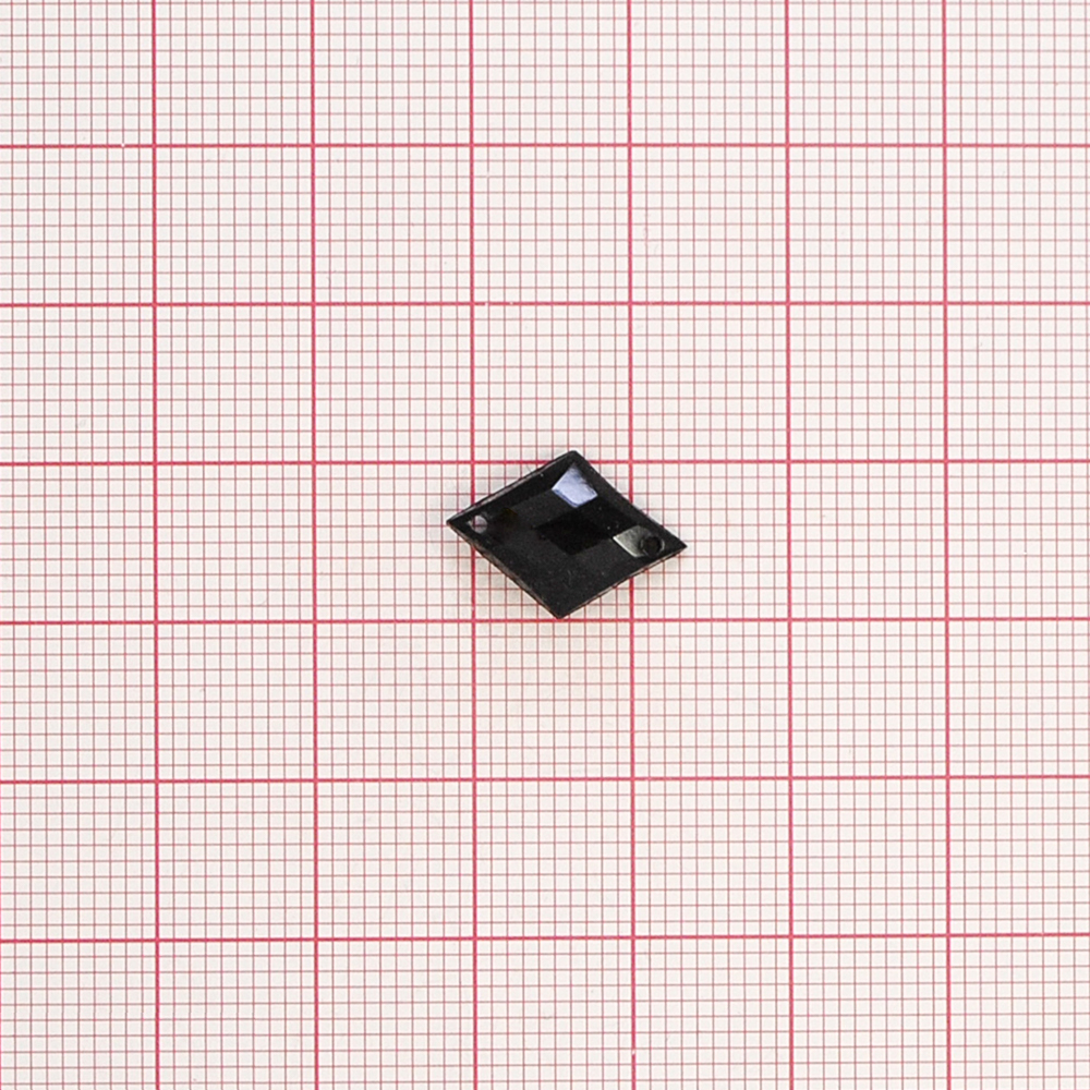 Стразы Д пришивн. ромб 13*16мм черный 37, 1тыс.шт. Стразы пришивные