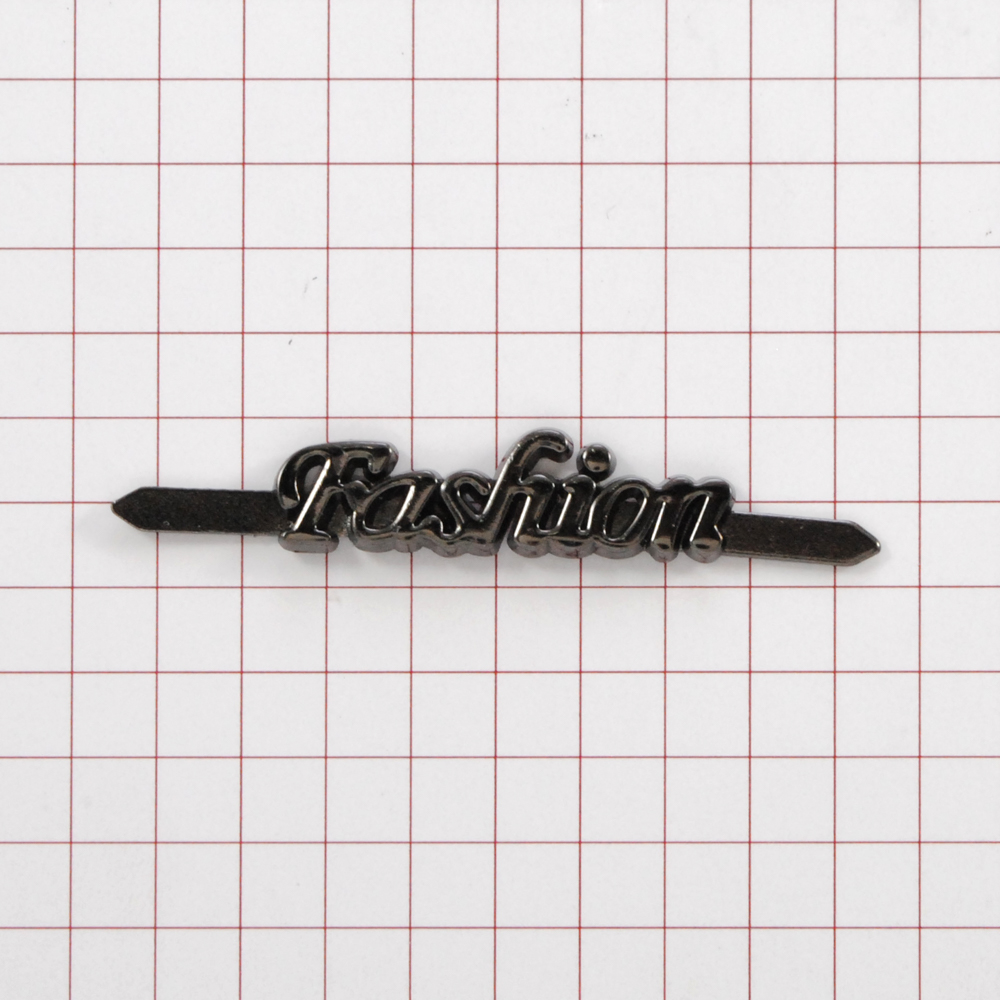 Краб металл Fashion, 2,8*0,8см, черный, шт. Крабы Металл Надписи, Буквы