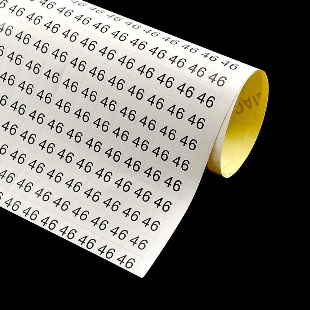 Размерник листовой самоклеящийся 46 белый (20*50шт) . Размерник клеевой (лист)