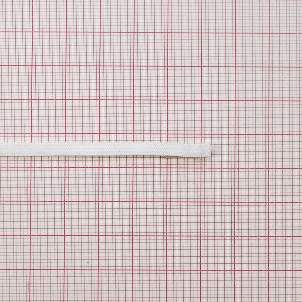 Резинка бельевая 4мм, капрон, белый /Китай/, 100м. Резинка