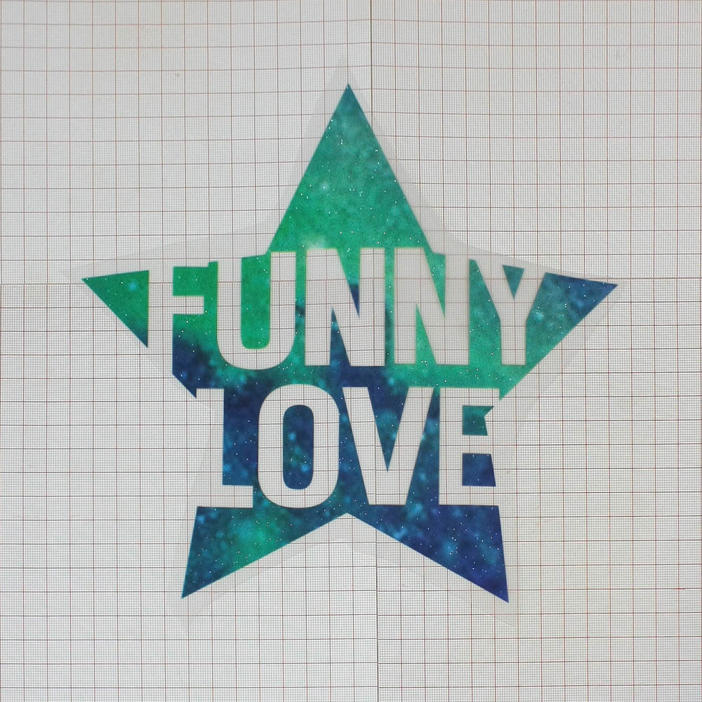 Термоаппликация Звезда Funny Love 12*10см бирюзовое небо, шт. Термопереводки Ассорти