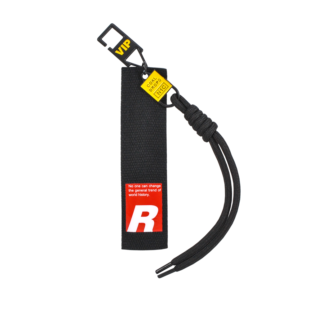 Подвеска тканевая со шнурком R, 3,5*15см, черный, белый, желтый, красный, шт. Подвески