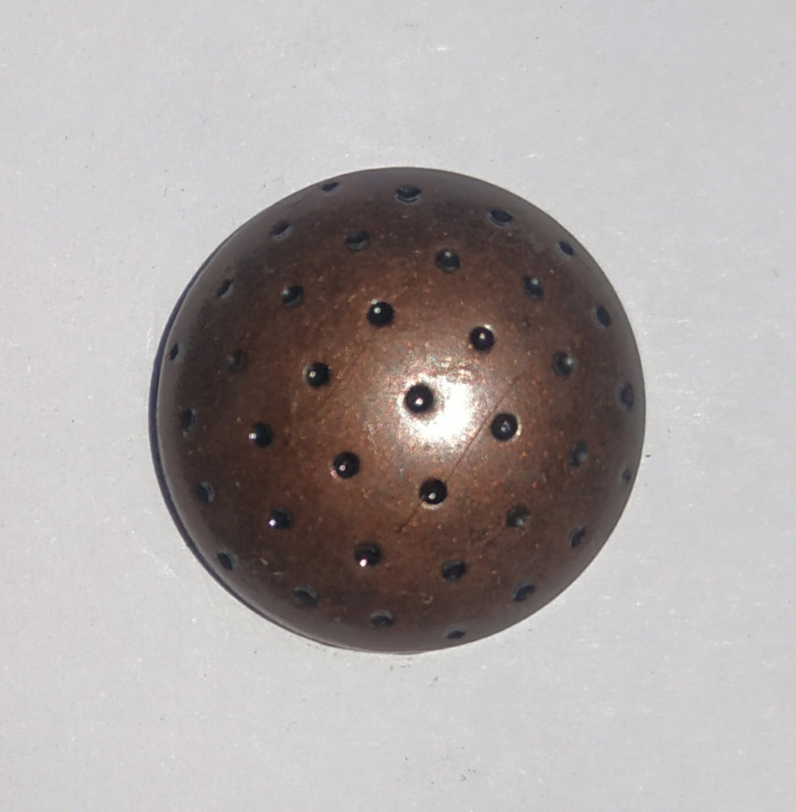 Пуговица TR-21-36 medn 22мм. Пуговица металлизированная