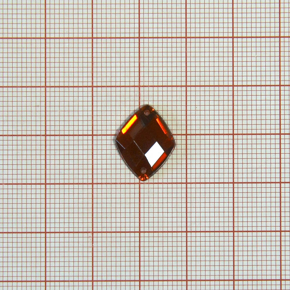 Стразы Д пришивн. ромб 13*16мм темн-красн 17, 1тыс.шт. Стразы пришивные