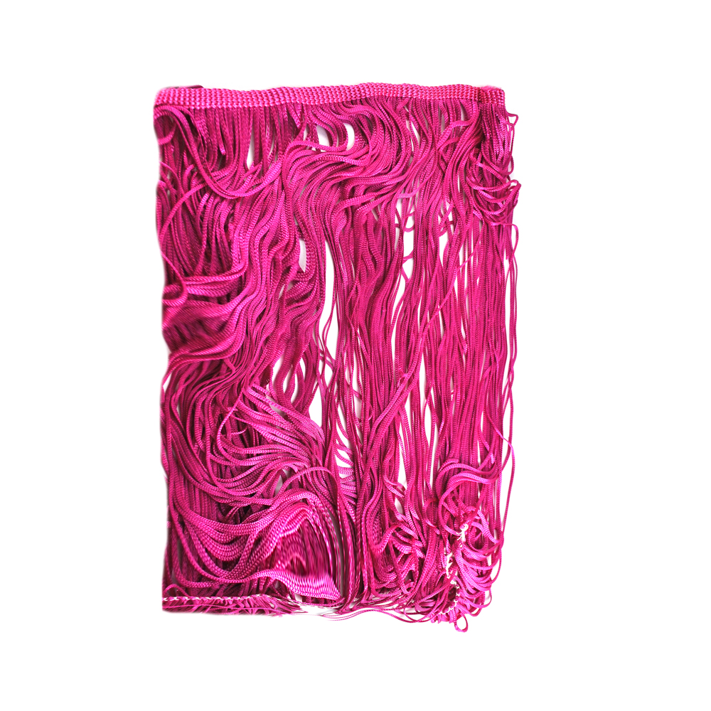 Бахрома нейлон 30см малиновый (magenta)  м. Бахрома