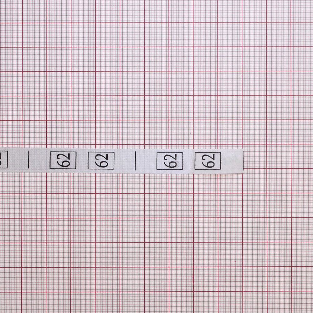 Размерник нейлон белый 62 /1250шт/, 50м. Размерник накатанный нейлон