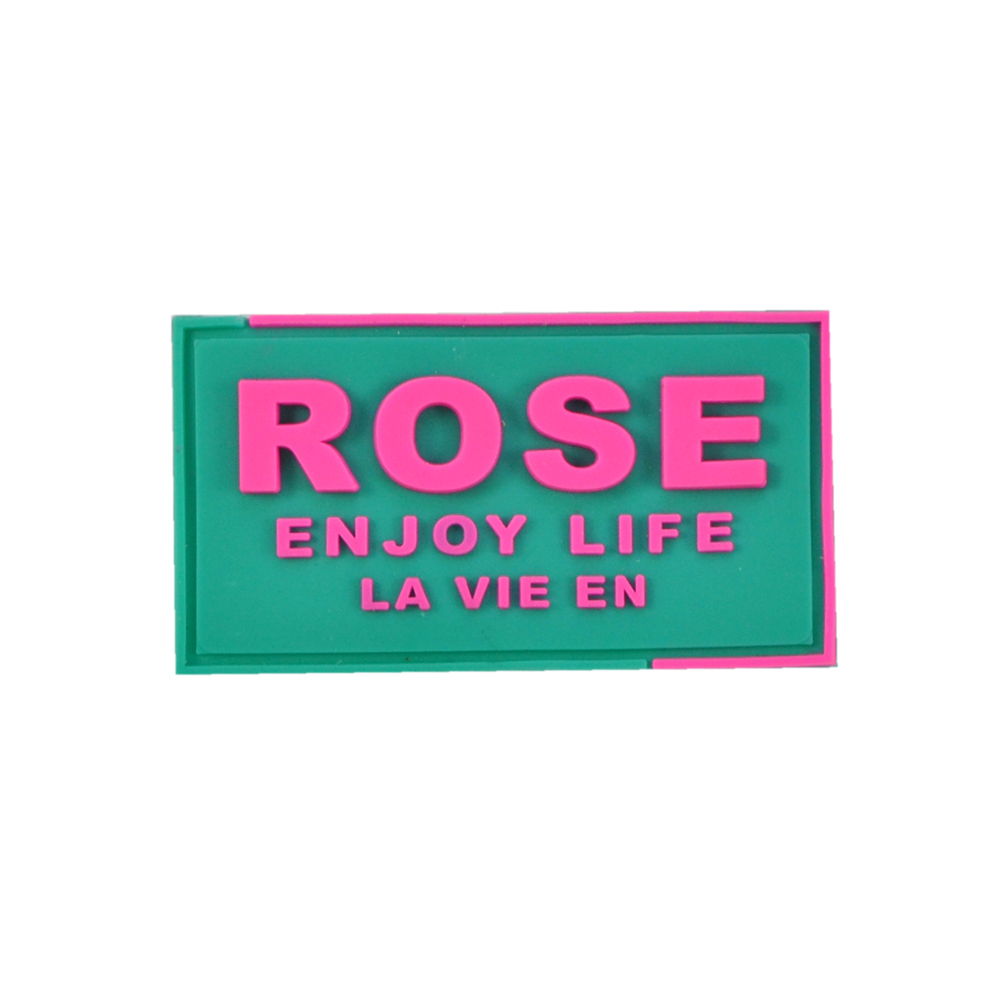 Лейба резиновая ROSE 3*5,5см, зеленый, розовый шт. Лейба Резина