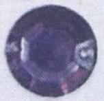 Стразы стеклянные пришивные №12 круглый плоский фиолетовый (12мм), 1тыс.шт. Стразы пришивные
