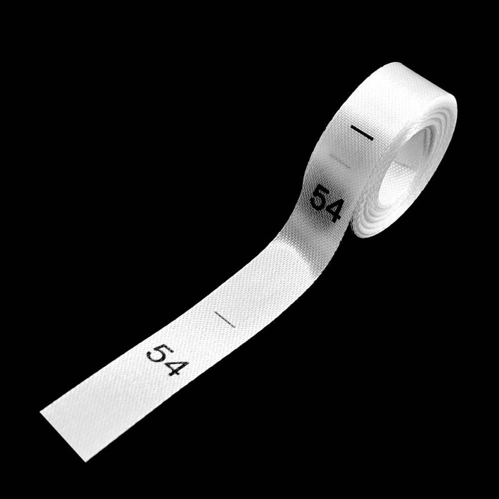 Размерник нейлон белый  54 /1250шт/, 50м. Размерник накатанный нейлон