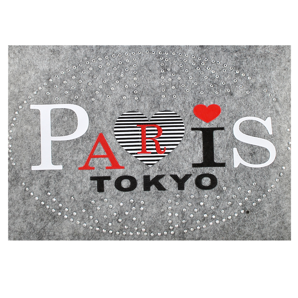 Термоаппликация стразы металл Paris Tokyo, 14.5*20см, черный, красный, белый, шт. Аппликации клеевые Рисунки из страз