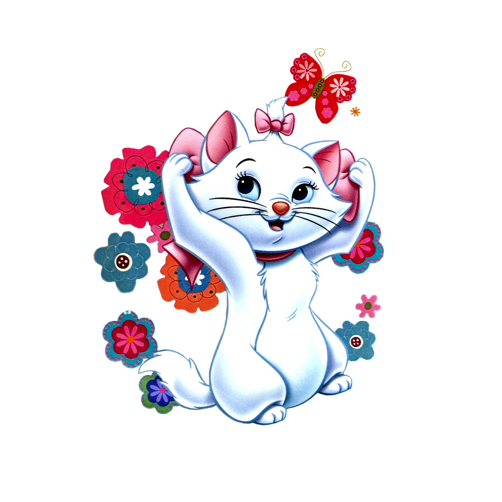 Термоаппликация Киса, 9,4*12см, розовый, голубой, белый, желтый, черный, красный, шт. Термопереводки Детские