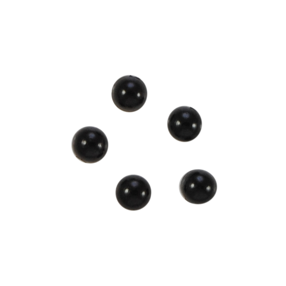 Носик плоский №14, круглый 4мм черный, 1тыс.шт. Носики плоские